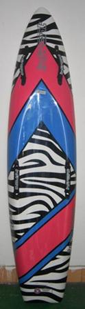 custom pink / blue zebra