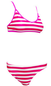 Sports Bikini Pink Stripe