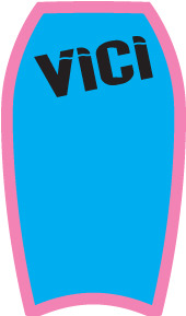 Body Board Lt Blue-Pink