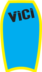 Body Board Lt Blue/Yellow
